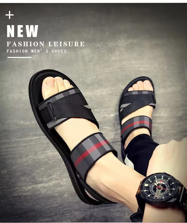 Men's Sandals 2025 Summer Male Beach Shoes Men High Quality Breathable Casual Sandals Fashion Outdoor Slippers Sandals 37-46
