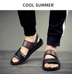 Men's Sandals 2025 Summer Male Beach Shoes Men High Quality Breathable Casual Sandals Fashion Outdoor Slippers Sandals 37-46