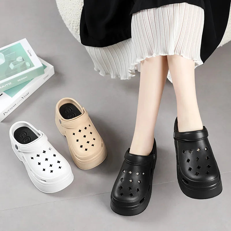 Women Slippers Diy Garden Shoes Non Slip Woman Sandals Beach Orginal Platform Slides Fashion Summer Bedroom Comfortable Solid