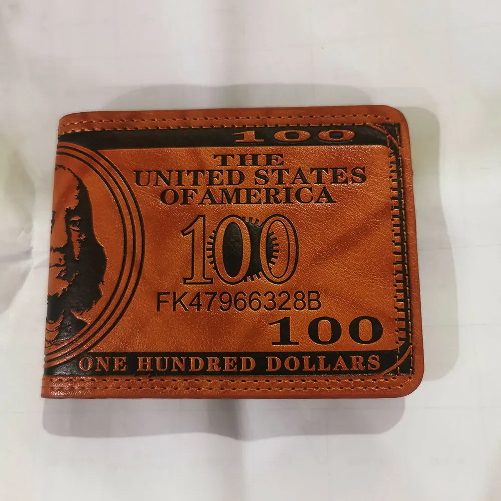 Men's Wallets With PatternWallet Male PU Leather Walet Photo Card Holder Fashion Large Capacity Wallet Purse Bag