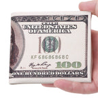 Men Money Canvas Wallets Credit ID Card Holder Bags Purses Currency Notes Pattern Insert Picture Cash Coin Dollars Euro Wallet