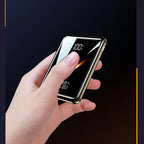 Power Bank 20000mAh Ultra Thin Portable Charger with Built-in Cable Large Capacity Super Fast Charging Powerbank for Smartphones