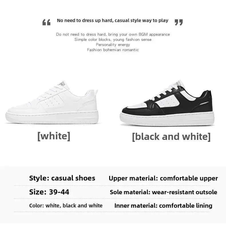 Men's Shoes Explosion Thick Soled Leather Small White Shoes Men's Trendy Shoes with Fashion Board Shoes Street Casual Shoes