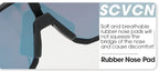 SCVCN Men bicycle Cycling Sunglasses Woman MTB road bike Driving Goggles Outdoor Sports running Glasses UV400 Hiking Eyewear