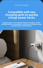 FERISING 20000mAh 66W Super Fast Charging Power Bank  High Capacity Bidirectional Fast Charging Portable