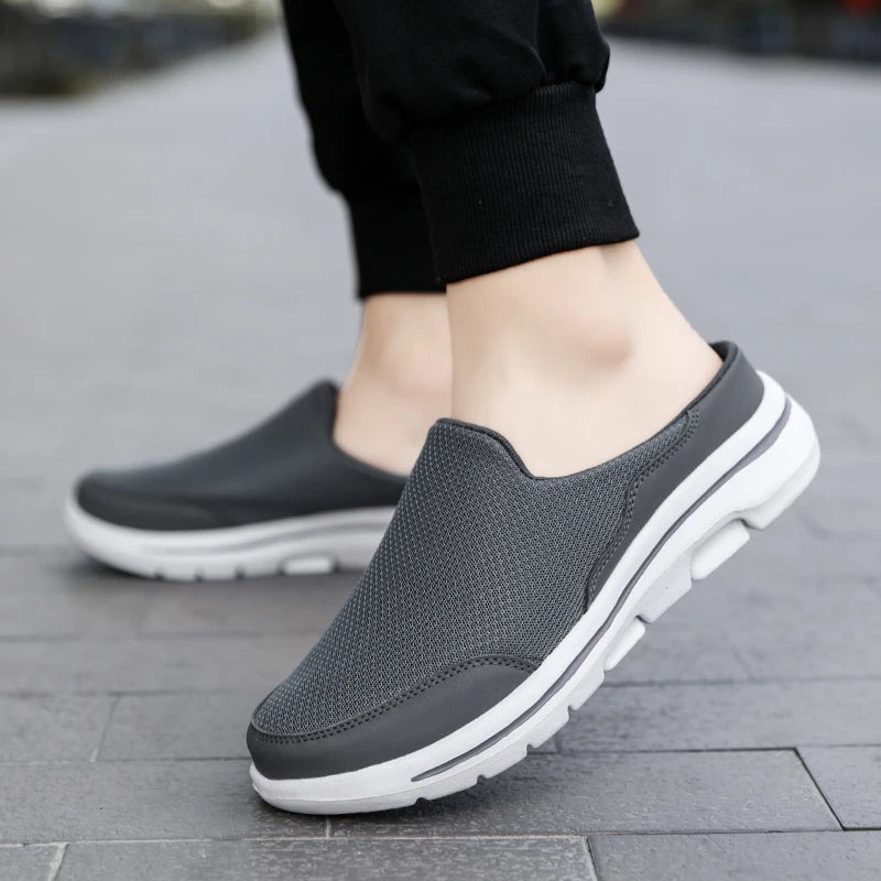 2024 Men Slippers Summer Breathable Home Indoor Slippers Men Thick Bottom Slides Fashion Couple Walking Shoes Chanclas Hombre