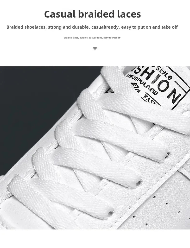 Men's Shoes Explosion Thick Soled Leather Small White Shoes Men's Trendy Shoes with Fashion Board Shoes Street Casual Shoes