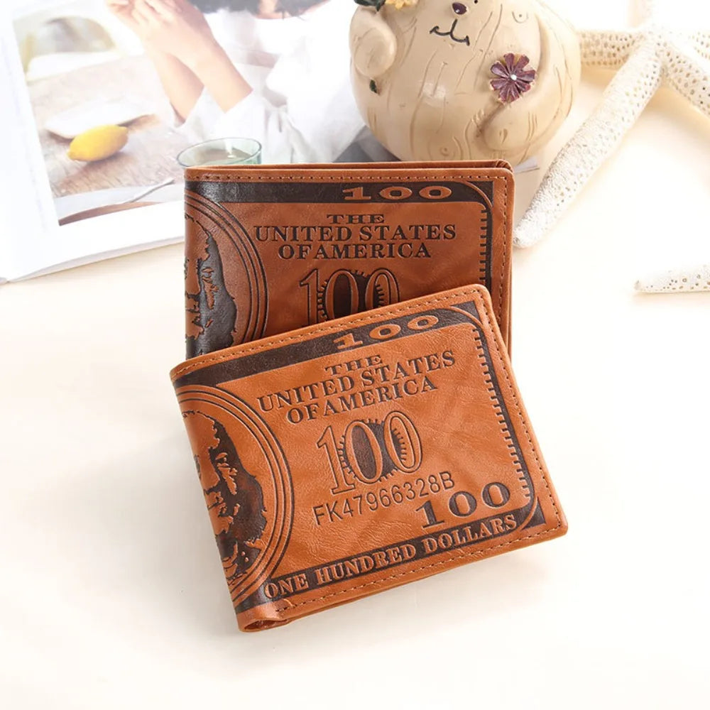 Men's Wallets With PatternWallet Male PU Leather Walet Photo Card Holder Fashion Large Capacity Wallet Purse Bag