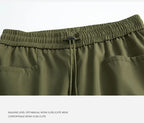 Men's sportswear pants are simple, versatile, retro and fashionable with large pleated pockets for outdoor work