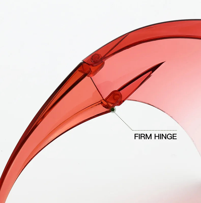 Full Face Sunglasses Mask Women Men Protective Faceshield Glasses Goggles Covered Spherical Lens Anti-Spray Cycling Sunglasses