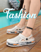 Slippers for men in summer, wearing breathable sandals outside the head, outdoor cooldown, anti slip beach, straight drag