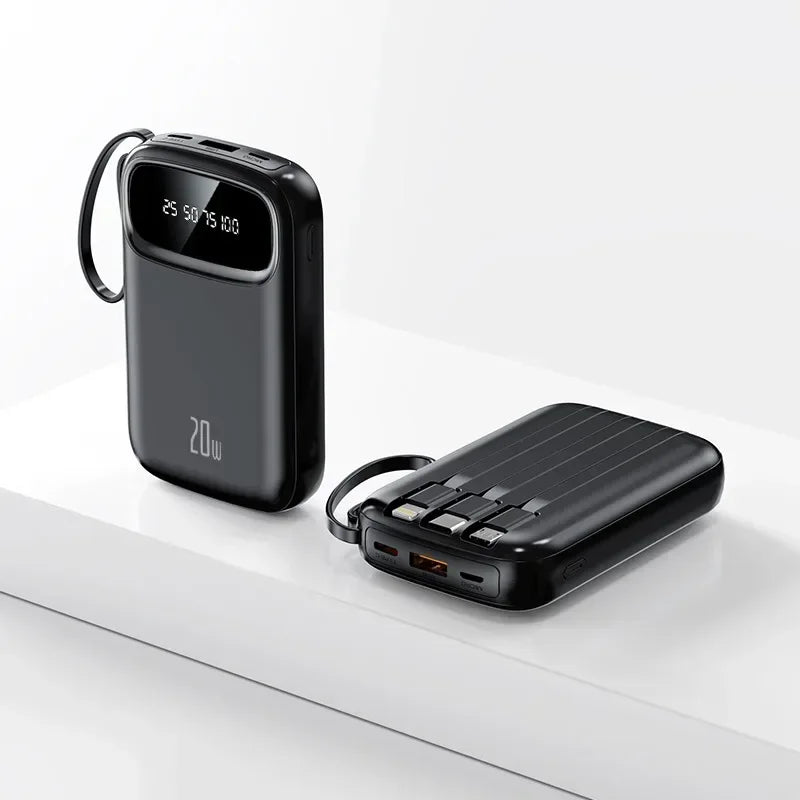 BCAK/ flagship store 200000 Milliampere Wholesale Power Bank with Built-in Cable, Mini, Portable, Fast Charging Mobile Power Sup