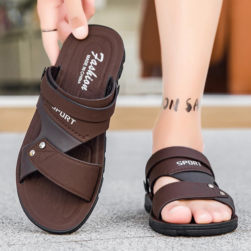 Hot Sale Men Sandals Casual Shoes Outdoor Walking Sandals for Men Beach Shoes Men slippers Open Toe Flat