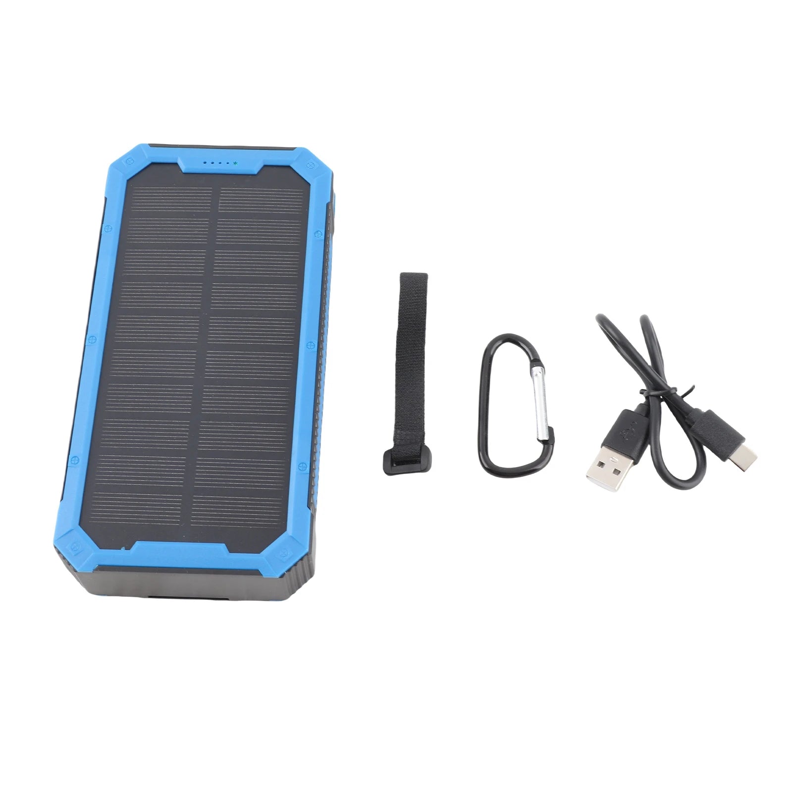 Solar Power Bank 36800mAh 36LEDs 4 USB Output Type C  Input Solar External Battery for Outdoor Camping Solar Power Bank