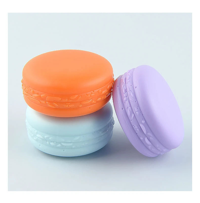 10G 20/50/100pcs Plastic Cosmetic Cream Containes, Candy Color Macarons Lipstick/Lip Balm Sub Package,Cute Eyeshadow Powder Case
