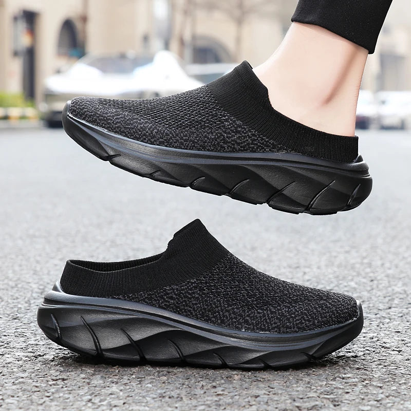 Men Slippers New Summer Breathable Home Indoor Slippers Men Thick Bottom Slides Fashion Walking Shoes Men chanclas de hombre