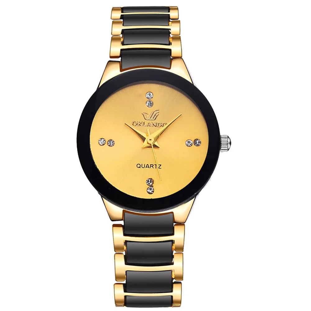 Couple Watches Women Luxury Famous Brand Lover's Watch For Men Casual Stainless Steel Watches Ladies Wristwatch Relogio Feminino