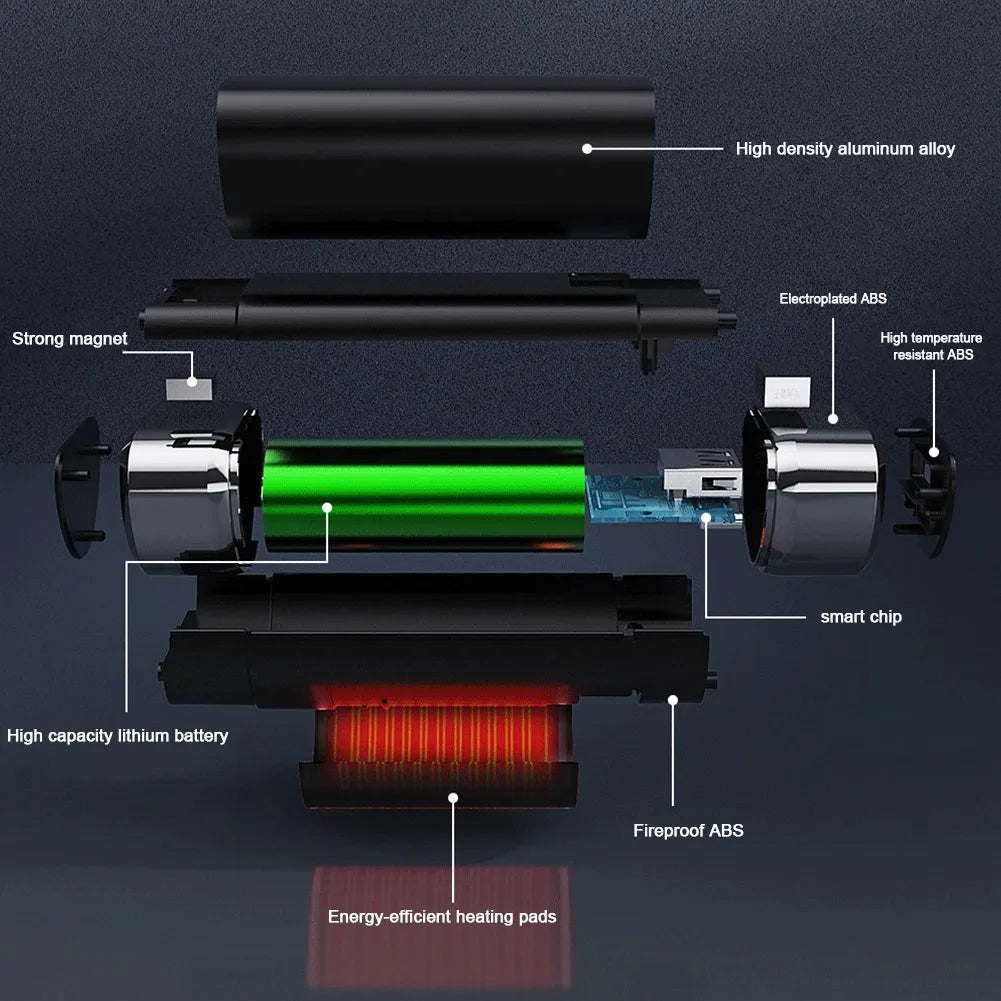 NEW Battery Bank  Power Banks  Slim  Mini Power Bank Powerbank for Charging and Hand Warming 2-in-1 Convenient Grip
