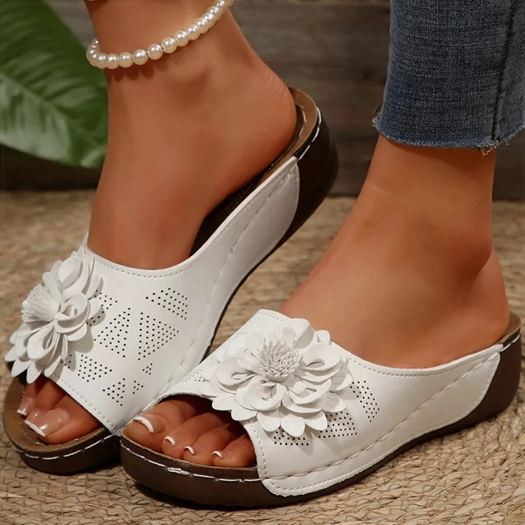 Women's Sandals Wedges Heels Sandals Summer 2025 Platform Sandalias Mujer Soft Heeled Slippers Summer Shoes Woman Footwear Women