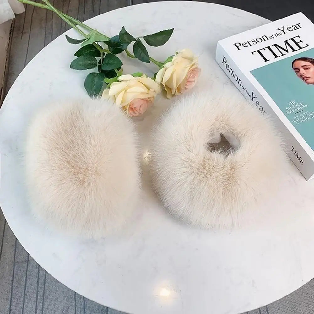 Women Winter Warm Faux Fur Cuff Arm Warmer Soft Elastic Wrist Slap On Cuffs Lady Bracelet Fur Wristband Gloves Sleeves Accessory