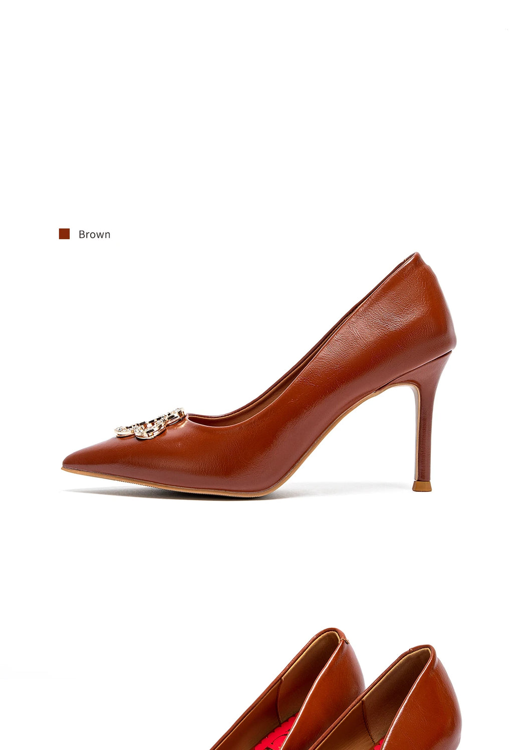 C-H Woman's High Heels  New High Quality Pointed Shoes Business Commuter Girls Shoes Banquet Party Shoes 9cm