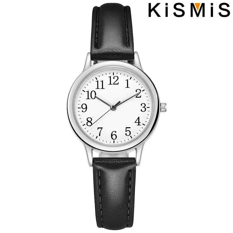 Women's Quartz Watch Simple Dial PU Leather Strap Elegant Timepiece for Daily Casual and Business Wear