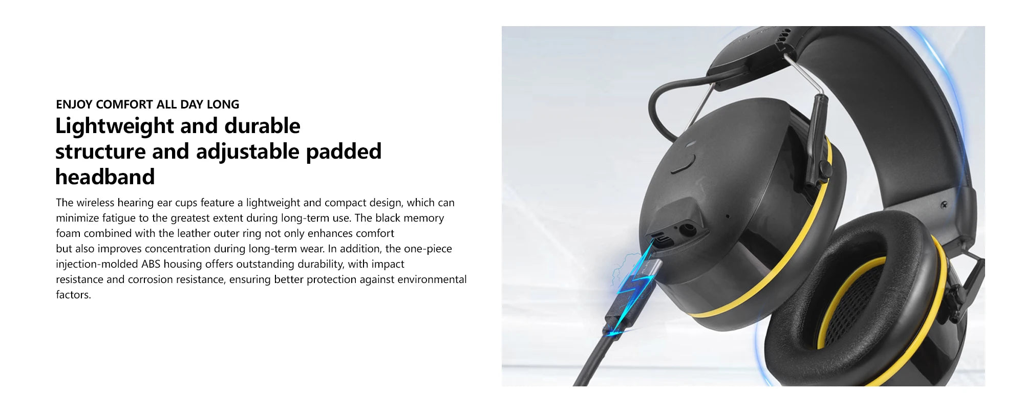 Electronic Headphone 5.0 Bluetooth Earmuffs Hearing Protection Headphones for Music Safety Noise Reduction shooting earmuffs