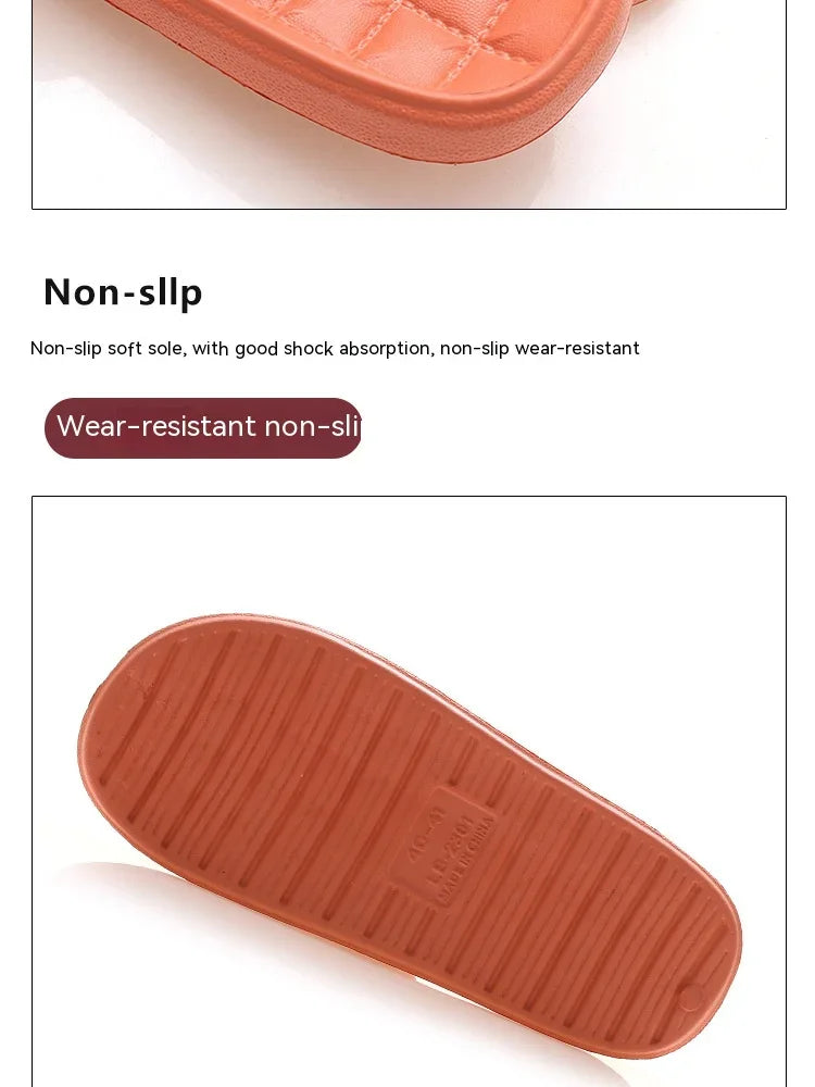 Home Bathroom Slippers Women Fashion Soft Sole EVA Indoor Slides Woman Sandals 2023 Summer Non-slip Woman Man Slippers