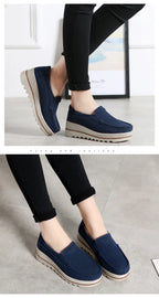 2023 Spring Women Flats Shoes Platform Slip On Flats Woman Sneakers Female Suede Ladies Tenis Loafers Moccasins Casual Shoes