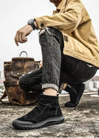 New Male Shoes Spring Autumn Men's Boots High Cut Footwear Quality Offers Cheap Original Deals Y2k Size 45 Designer Classic Sale