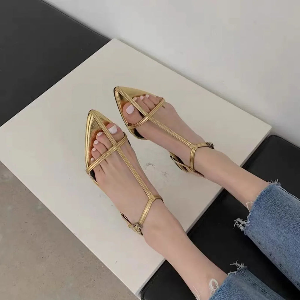 Women's Sandals 2025 Summer New Fashion Thong Sandals Sexy Fashion Design Comfortable Low Heel Sandals for Women Zapatos Mujer