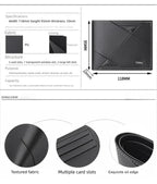 2025 New Men Wallet Men's Short Multi-Card Position Fashion Casual Wallet Men Youth Thin Horizontal