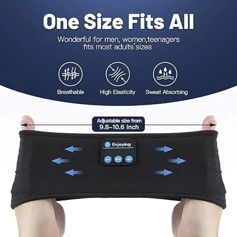 Fone Bluetooth Earphones Sports Sleeping Headband Elastic Wireless Headphones Music Eye Mask Wireless Bluetooth Headset Headband
