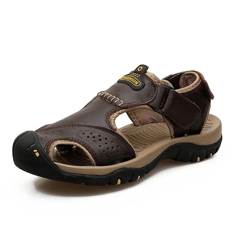 Men's Beach Sandals Man 2024 Men's Summer Sandal Casual Sneakers Genuine Slippers Brand Luxury Sandals Crox Style Men's slippers