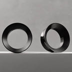 Doearko 2PCS Classic hollow spiral gauges Ear Plugs Tunnels Stainless Steel Ear Gauges Body Piercing Jewelry for women/men