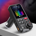 1.8 Inch Handsfree Car Radio AUX Bluetooth-Compatible FM Transmitter Modulator Car Wireless USB Fast Charger Car Charger Adapter