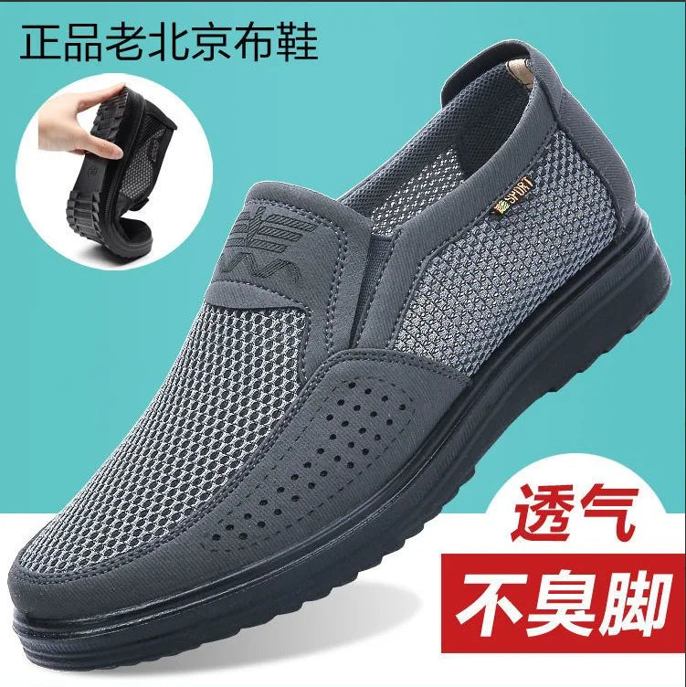 Men's Shoes 2025 Summer Casual Sneakers Breathable Mesh Chunky Sole Affordable Free Shipping