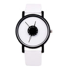 Couple Watch Simple Men Women Casual Quartz Watches Ins Fashion White & Black Watches Women's Clock Watch for Girls