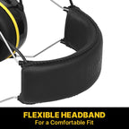 Electronic Headphone 5.0 Bluetooth Earmuffs Hearing Protection Headphones for Music Safety Noise Reduction Charging