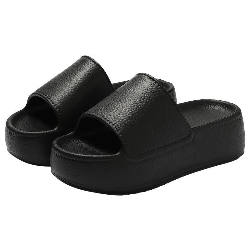 Women's Slippers for Summer Outdoor Wear, Non-slip, Thick-soled To Make You Look Taller, Cool Slippers for Home and Indoor Use