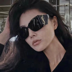 2025 Summer New Women's Sunglasses With Large Face And Slimming Sunscreen And Uv Protection Uv400 Sunshade Sunglasses