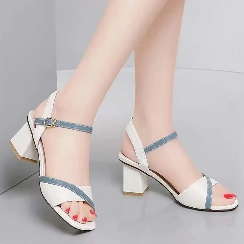 Women's Sandals Novelties 2024 Orthopedic Sandal Woman Elegant Roman Platform Wedge Mirror Luxury Designer Summer Fashion White