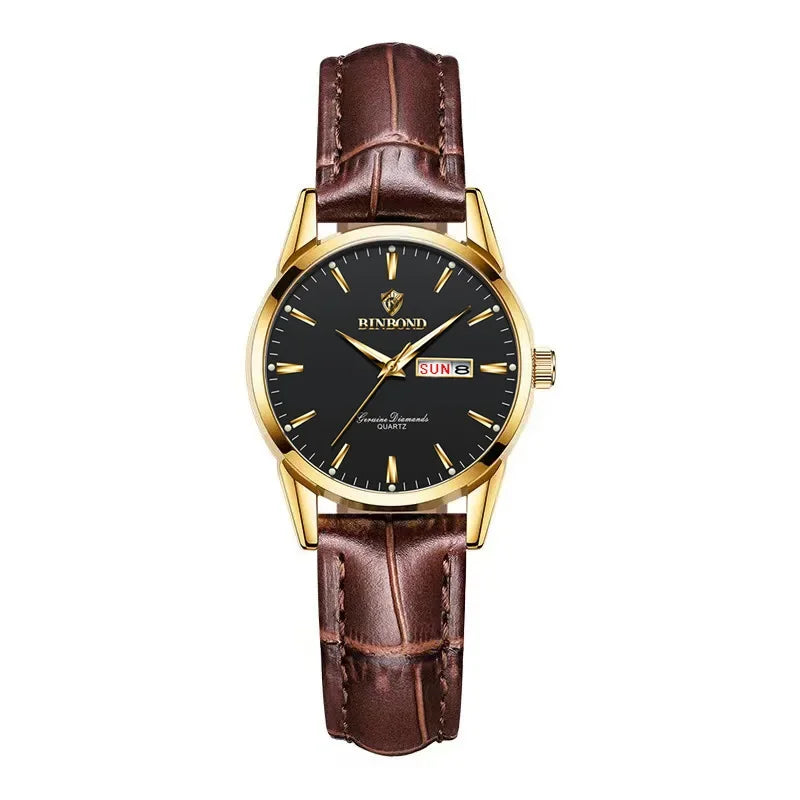 Man Watch Top Luxury Brand Couple Watch For Women Men Waterproof Clock Male Calendar Quartz Wrist Watches Leather Strap Ladies