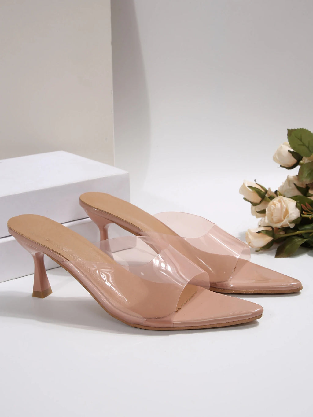 Sexy High Heels Women Slippers Designer Heeled Sandals Woman Shoes Summer 2025 Brand Home Slides Elegant Flip Flops Sandalias