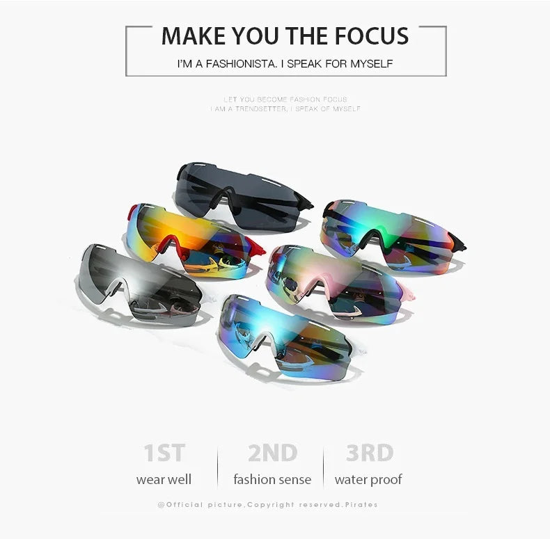 Cycling Sunglasses Men Women Sun Glasses For Mirror Lens Road Riding Bike Sport Glasses Fishing Running Eyewear UV400