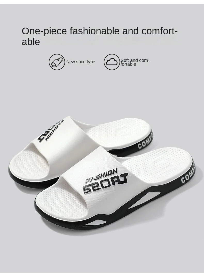 Slippers for men can be worn externally in summer. Trendy bathroom, bathroom, non-skid home, indoor, and home sandals for men