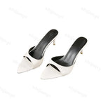 Women's High Heels Summer Slippers Women Sandals Fashion Classic Pointy Open Toe Stiletto Heels Sexy 2025 High-heeled Slippers