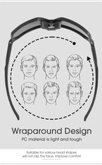 Cycling Glasses Photochromic Sunglasses Men Women Mountain Bike Road Eyewear New Bicycle Riding Outdoor Sports Hiking Goggles