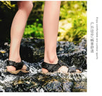 Men's Beach Sandals Man 2024 Men's Summer Sandal Casual Sneakers Genuine Slippers Brand Luxury Sandals Crox Style Men's slippers