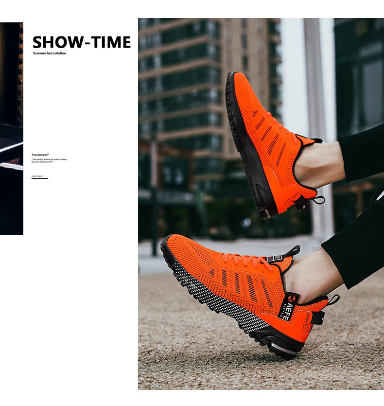 New Men Running Shoes Breathable Outdoor Sports Shoes Lightweight Sneakers for Men Comfortable Athletic Training Footwear